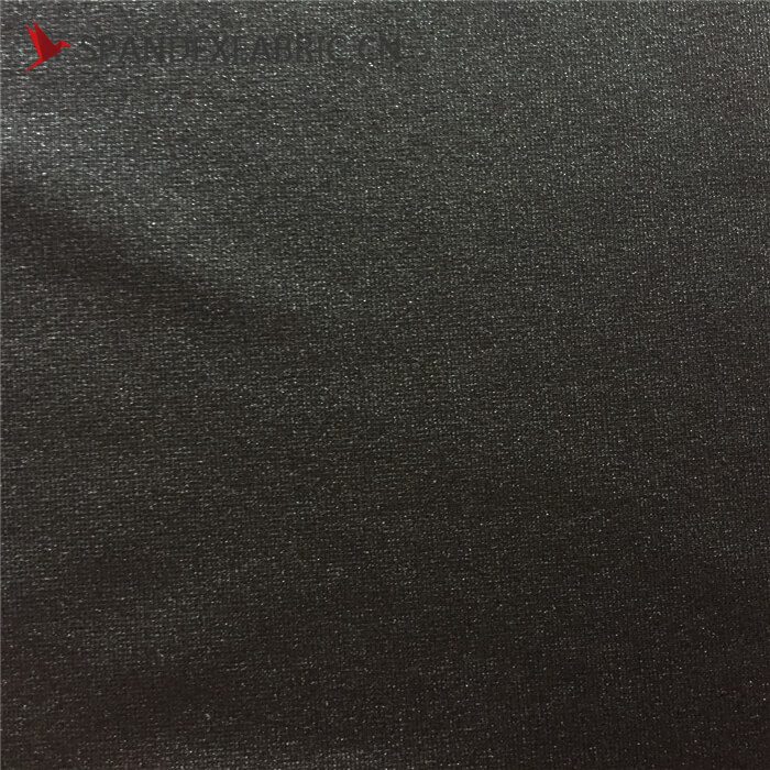 4 Way Stretch Black Lycra Nylon Muslin Fabric