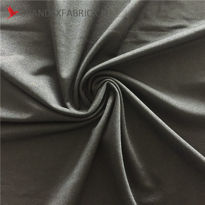 4 Way Stretch Black Lycra Nylon Muslin Fabric