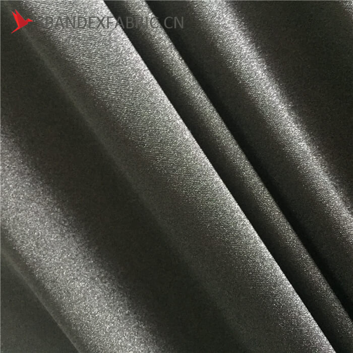 4 Way Stretch Black Lycra Nylon Muslin Fabric