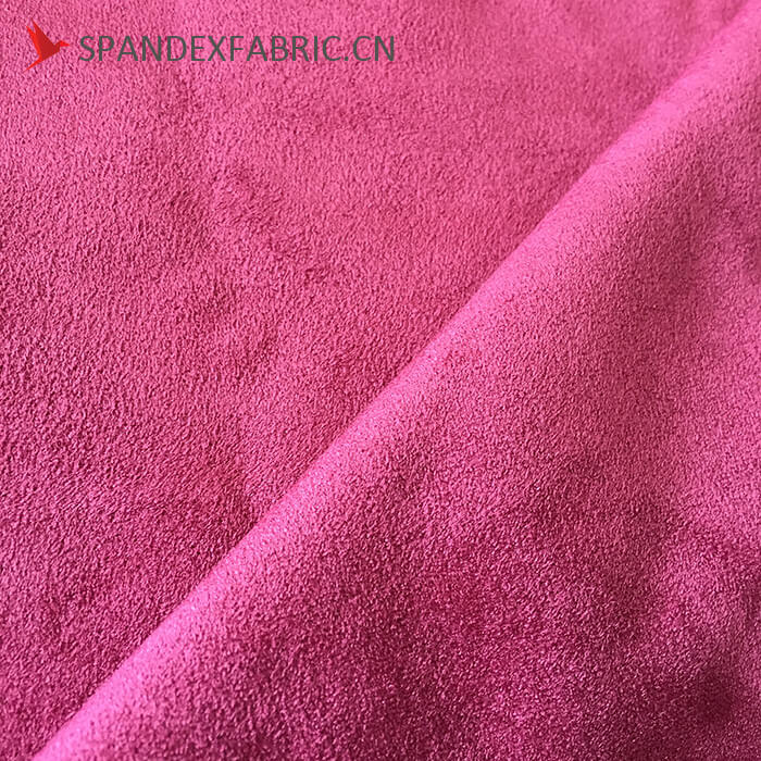 430 GSM Polyester Lycra Sofa Stretchable Suede Fabric 1