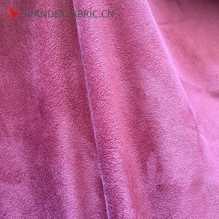 430 GSM Polyester Lycra Sofa Stretchable Suede Fabric 3