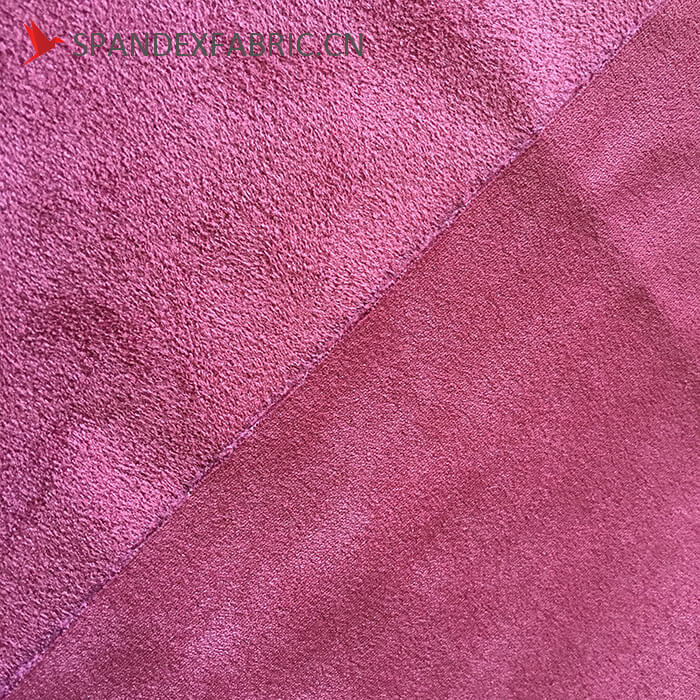 430 GSM Polyester Lycra Sofa Stretchable Suede Fabric 4