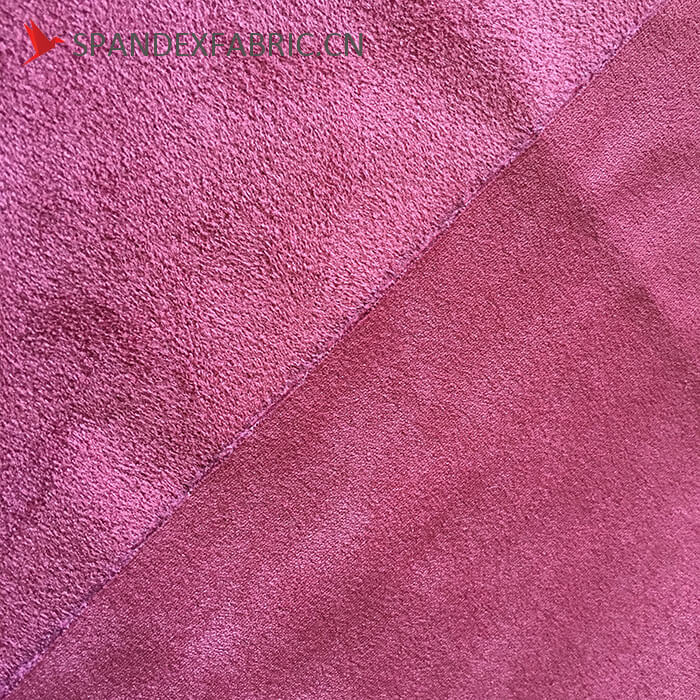 430 GSM Polyester Lycra Sofa Stretchable Suede Fabric 4