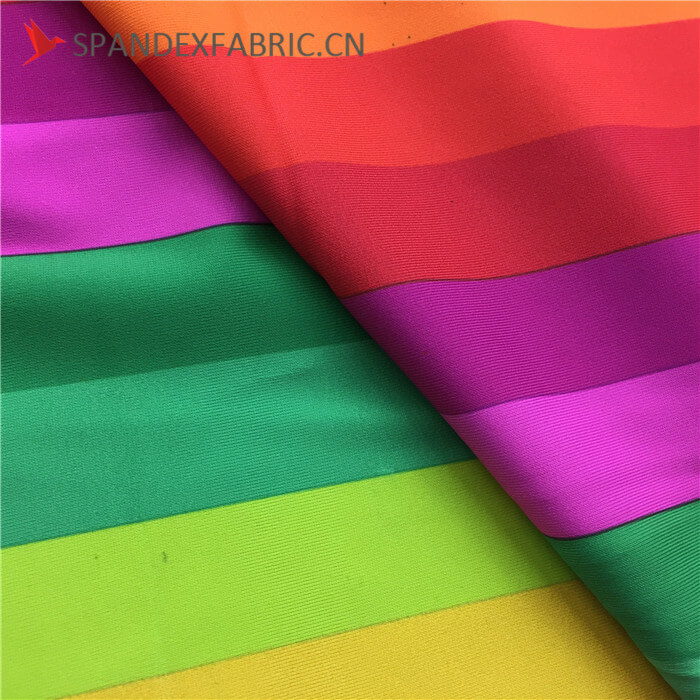 Bi Stretch Rainbow Elastic Suitcase Cover Fabric