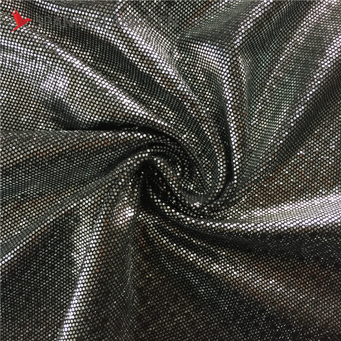 Black Aluminum Transfer Foil Lycra Printing Fabric