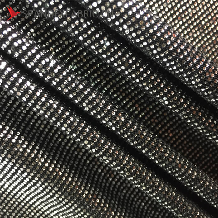 Black Aluminum Transfer Foil Lycra Printing Fabric