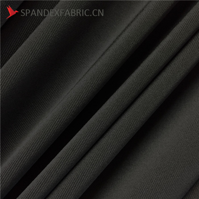 Black DTY Strong Stretch Fabric For Leggings