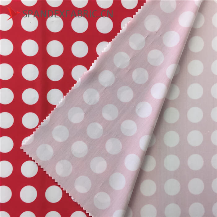 Cheap Polka Dot Poly Spandex Fabric Wholesale