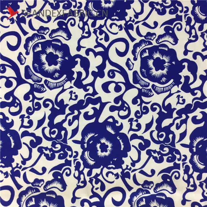 Chinese Pattern Nylon Lycra Fabric Stretchy Material