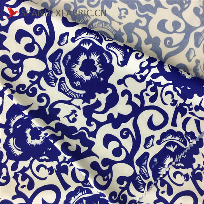 Chinese Pattern Nylon Lycra Fabric Stretchy Material