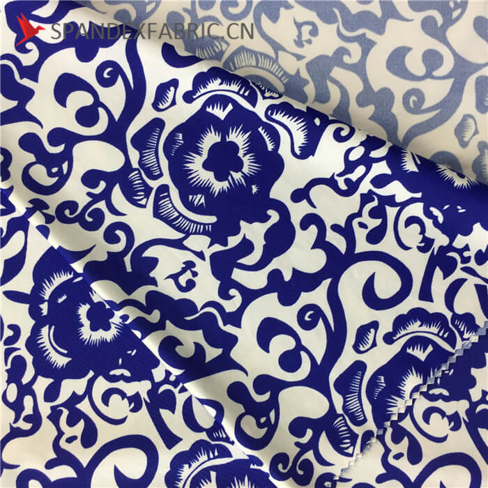 Chinese Pattern Nylon Lycra Fabric Stretchy Material