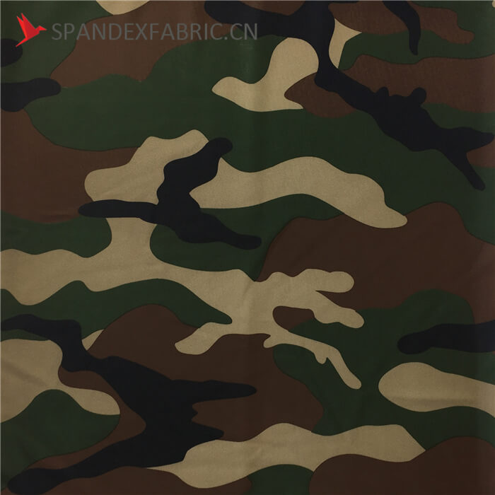 Camo Print Heavy Duty Dacron Spandex Fabric