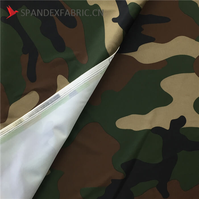 Camo Print Heavy Duty Dacron Spandex Fabric