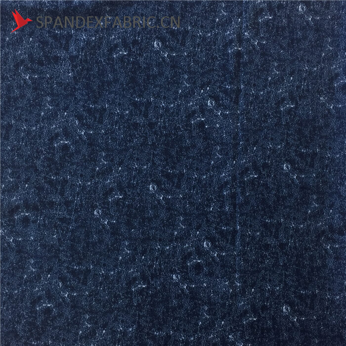 Denim Print Poly Lycra Stretch Fabric