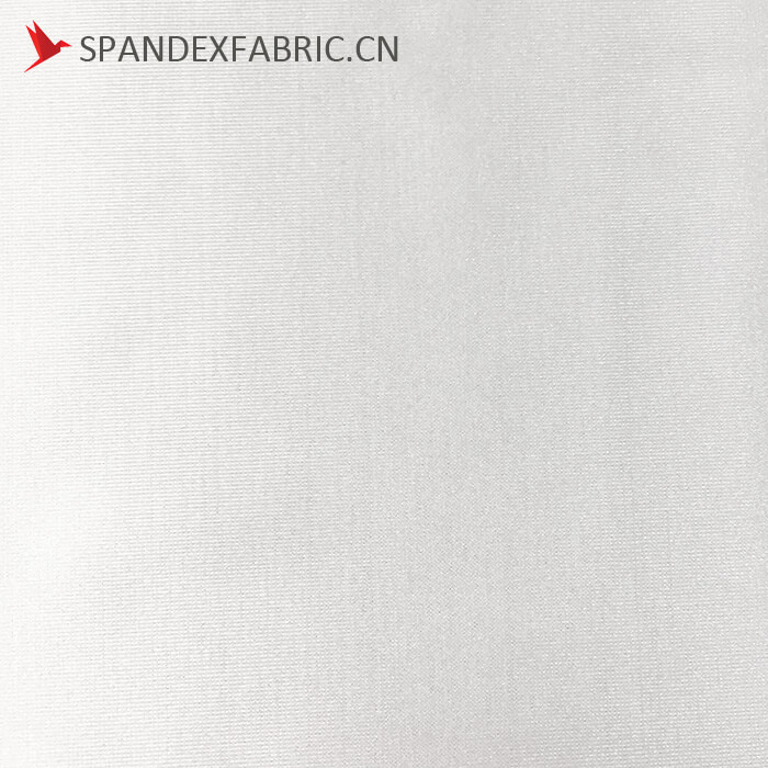 Polyester Spandex White Stretch Satin Fabric