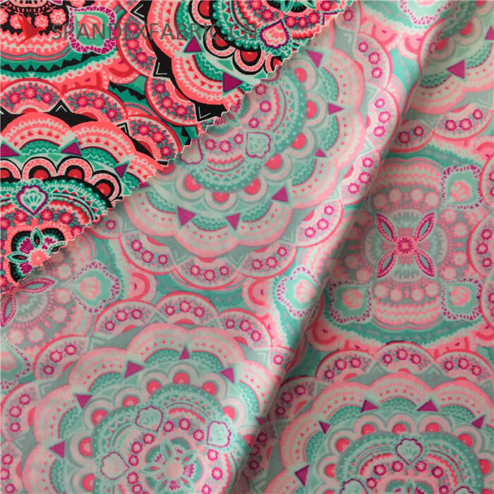 Printed Nylon Lycra Blend Stretch Fabric By The Yard