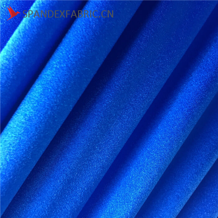 Shiny Navy Blue Spandex Sports Wear Fabric