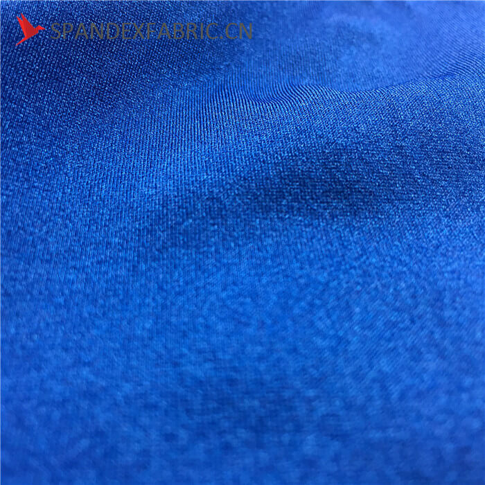 Shiny Navy Blue Spandex Sports Wear Fabric