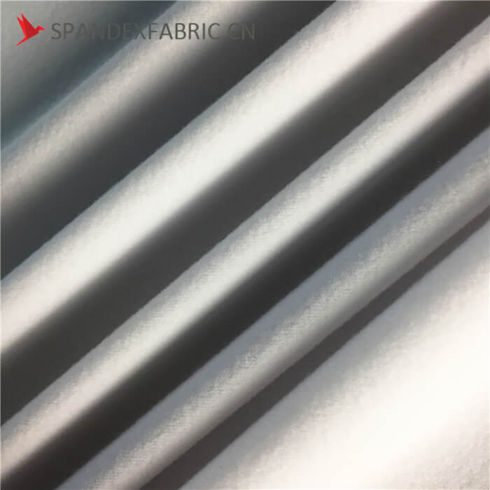 White Spandex Polyester Brushed Lycra Fabrics